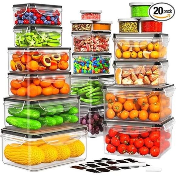 40PCS Food Storage Containers with Lids Airtight,100% Leakproof PlasticContainer - Picture 7 of 7